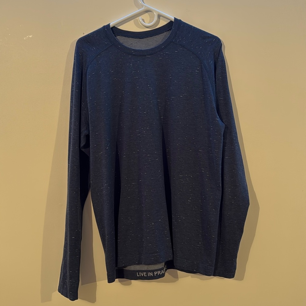 Lulu lemon navy blue long sleeve shirt